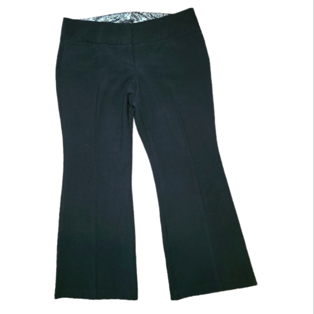 Metaphor Womens Black Flare Leg Dress Pants Size 14S - Picture 2 of 9